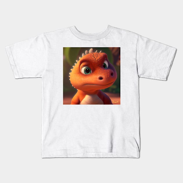 Baby Dinosaur Dino Bambino - Bart Kids T-Shirt by KOTOdesign